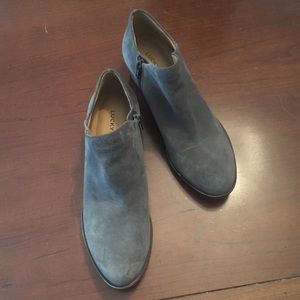 Lucky Brand Blue/Gray Suede Ankle Booties
